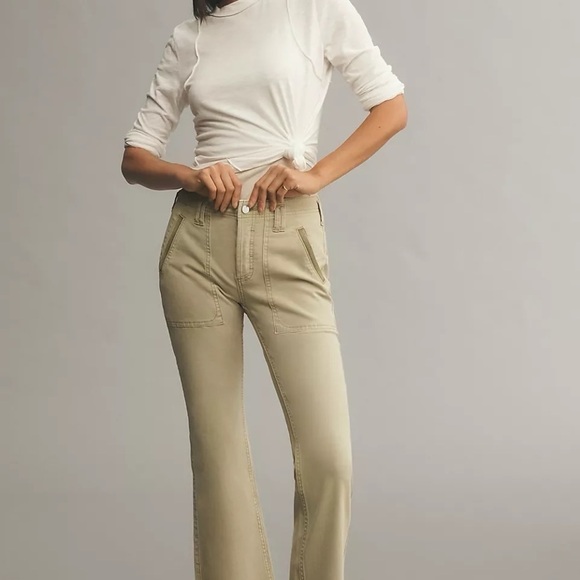 NWT Anthropologie Pilcro Crop Flare Pants 29 - Picture 7 of 7